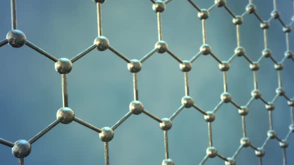 Loopable graphene structure Rows of carbon atoms. Honeycombs Science technology alt