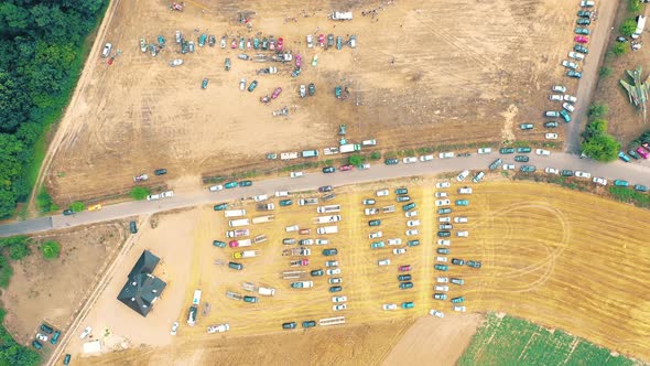 Autocross sporting events. The sports cars racing. Traditional rally .The racing car drives into a s alt