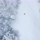 Slow Motion Aerial Footage of Skier Skiing on Ideal Ski Slope in Big Mountains - VideoHive Item for Sale