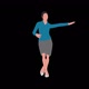 2D Business Woman Dance Loop - VideoHive Item for Sale