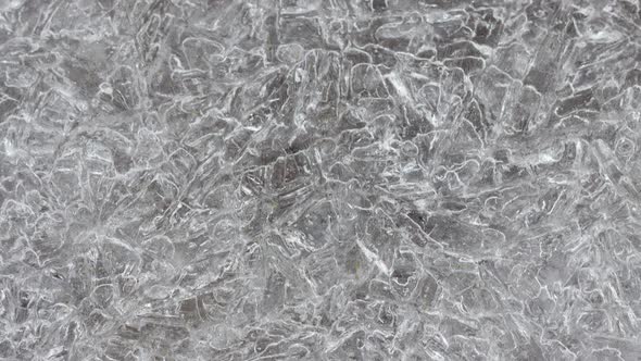 Closeup Ice Texture with Many Cracks Slow Motion Natural Natural Background alt