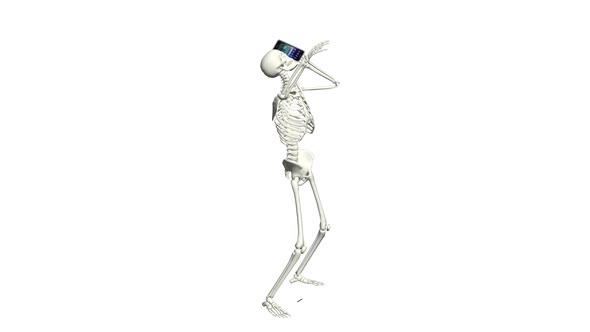 Phone Talking Skeleton