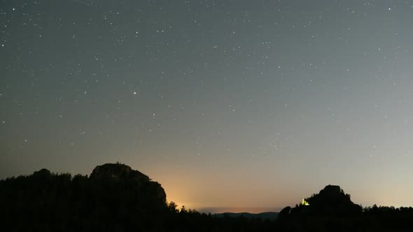 Starry Sky Over the Peaks