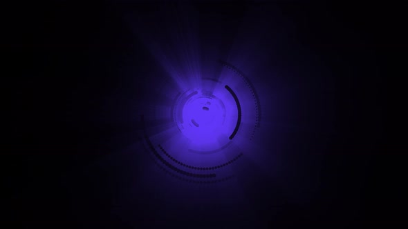Blue Circular Light Motion Animation