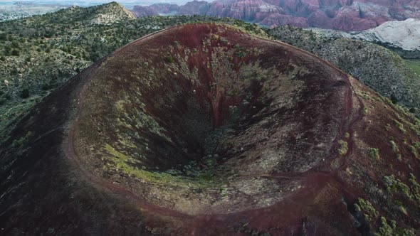 close-up-shot-of-santa-clara-volcano-crater-in-snow-canyon-state-park