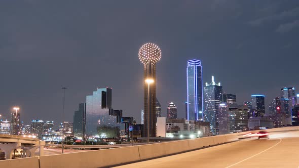 Evening timelapse in Dallas alt