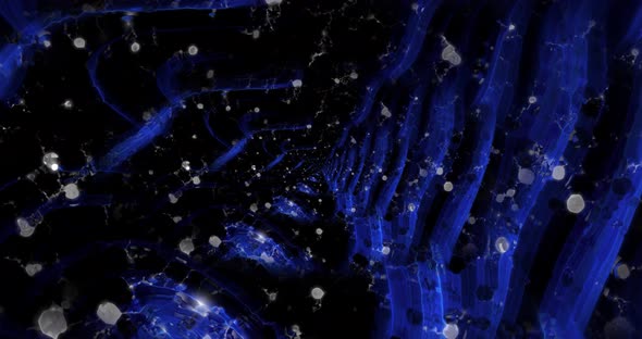 Abstract dark blue tunnel background animation