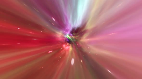 Zoom Out of Wormhole to Travel Back in Time at Warp Speed in Outer Space - 1080p alt