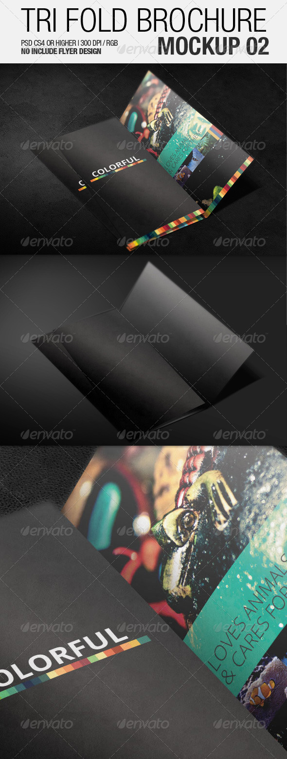 Tri Fold Brochure Mockup 02 - Brochures Print