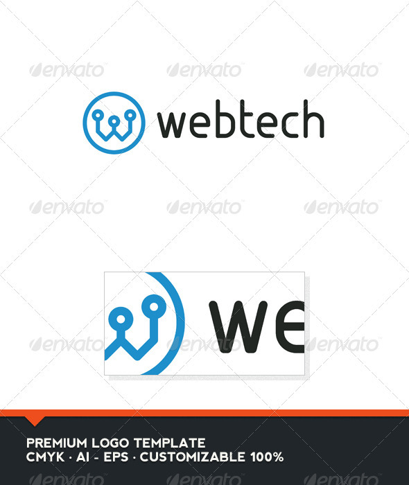 Web Tech - Letter W Logo Template - Letters Logo Templates