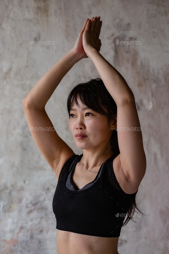 cute asian girl doing yoga Stock Photo by julcurly_ph