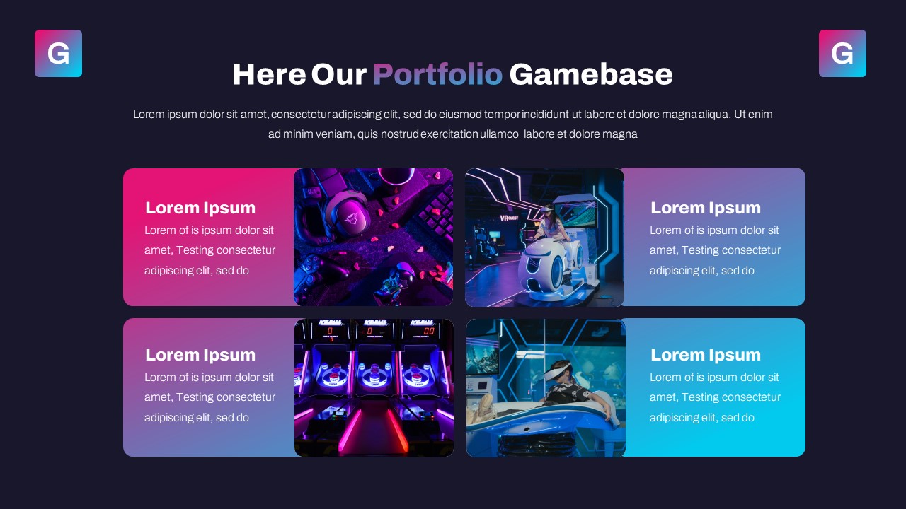 Gamebase - NFT & Game Studio Powerpoint Template, Presentation Templates