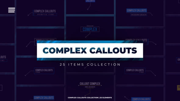 Complex CallOuts Titles template preview