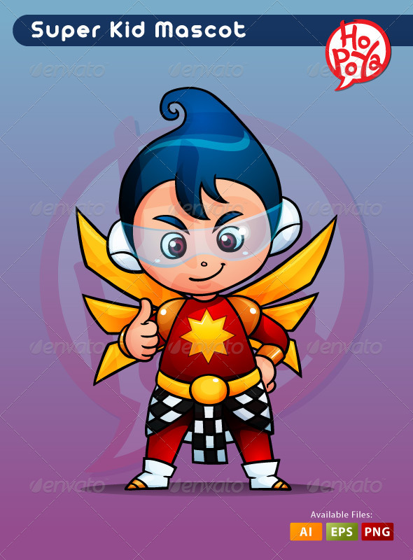 Super Kid - Characters Vectors