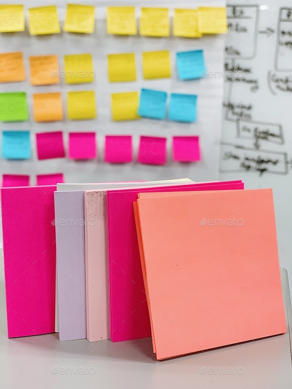 Using sticky notes and project management