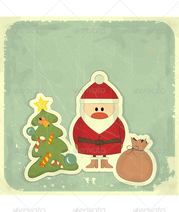 Christmas Cards with Santa, Christmas Tree - Christmas Seasons/Holidays