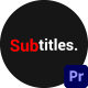 Titles &amp; Subtitles - VideoHive Item for Sale