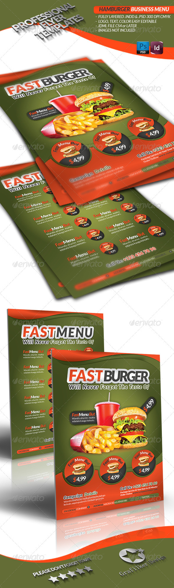 Restaurant Food Menu - Restaurant Flyers