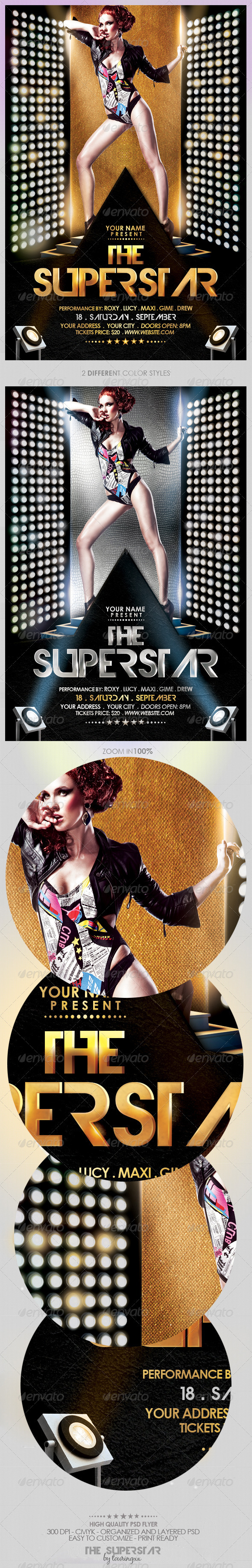 The Superstar Flyer Template - Events Flyers