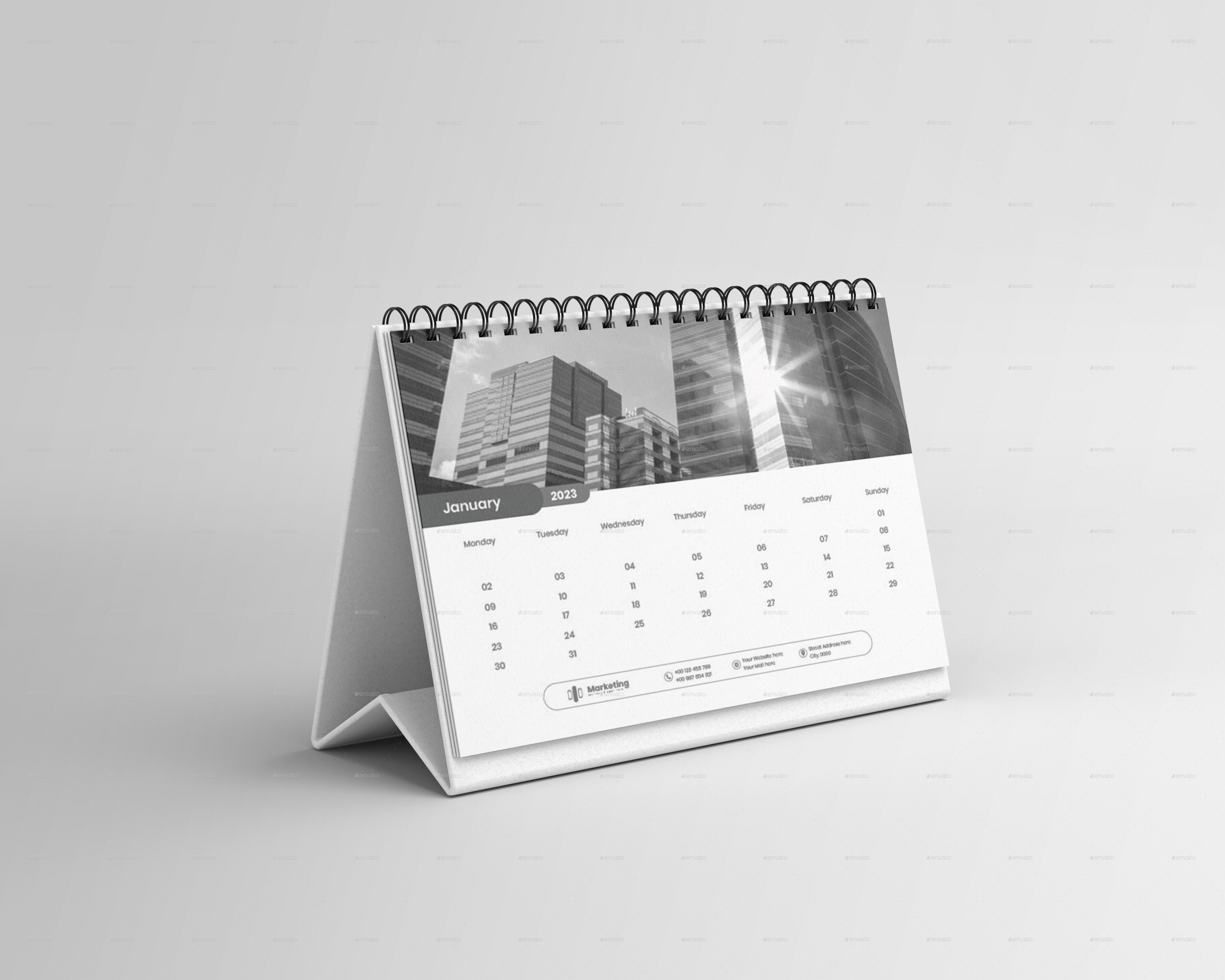 Desk Calendar 2023, Print Templates | GraphicRiver