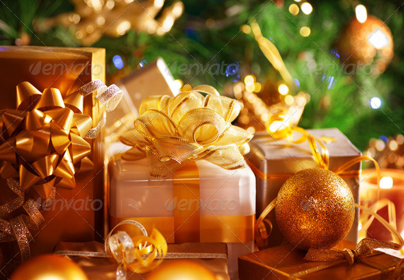 Luxury New Year gifts - Stock Photo - Images