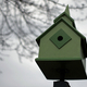 Elaborately designed green birdhouse  - PhotoDune Item for Sale