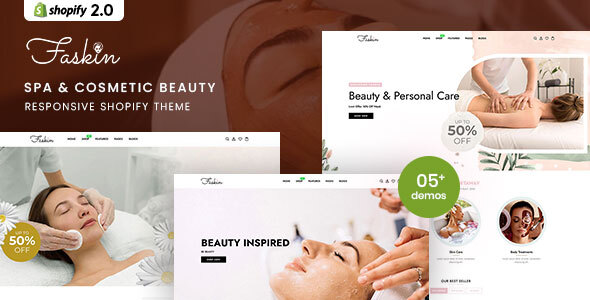 Faskin – Spa & Cosmetic Beauty Responsive Shopify 2.0 Theme