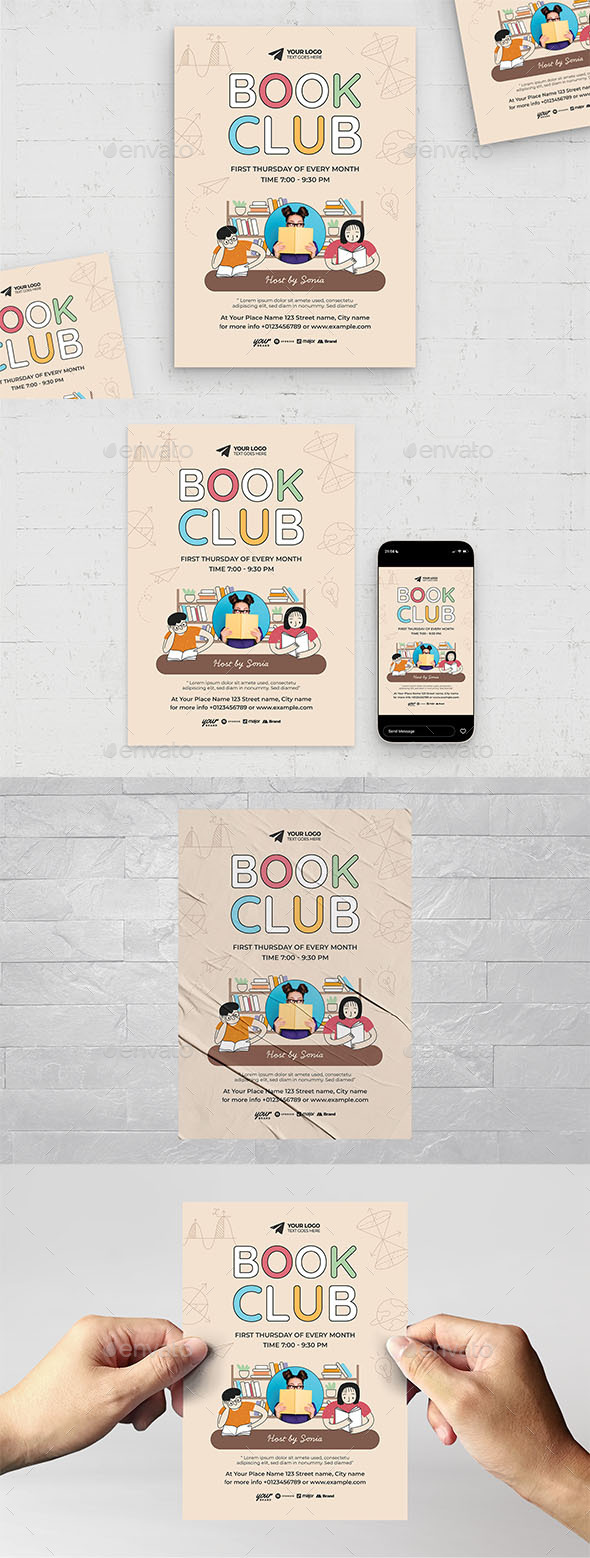 Thursday Club Stationery and Design Templates from GraphicRiver