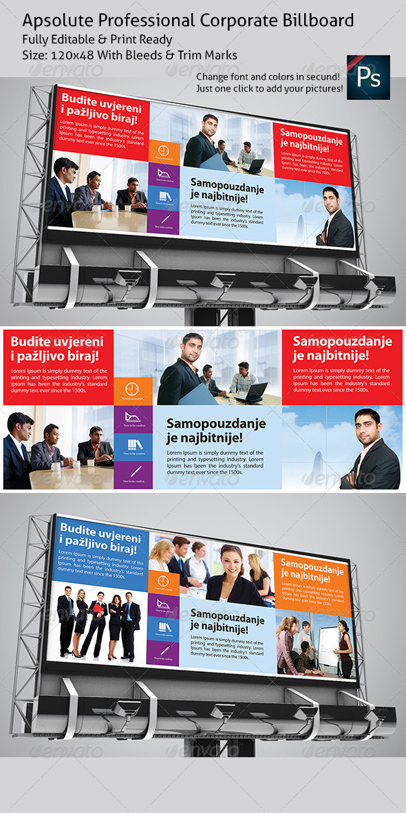 Apsolute Professional Corporate Billboard - Signage Print Templates