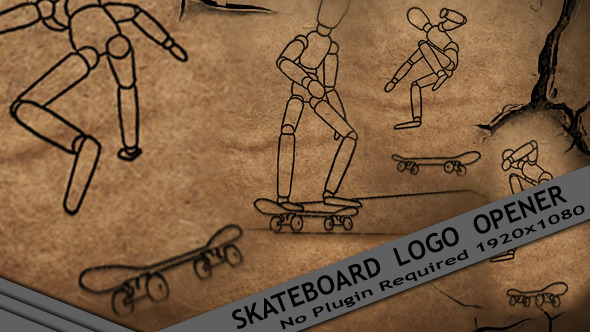 Skateboard Logo Opener - VideoHive 3507244