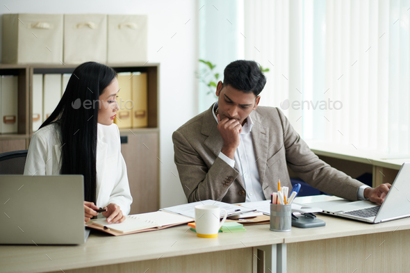 Business People Reading CV - Stock Photo - Images