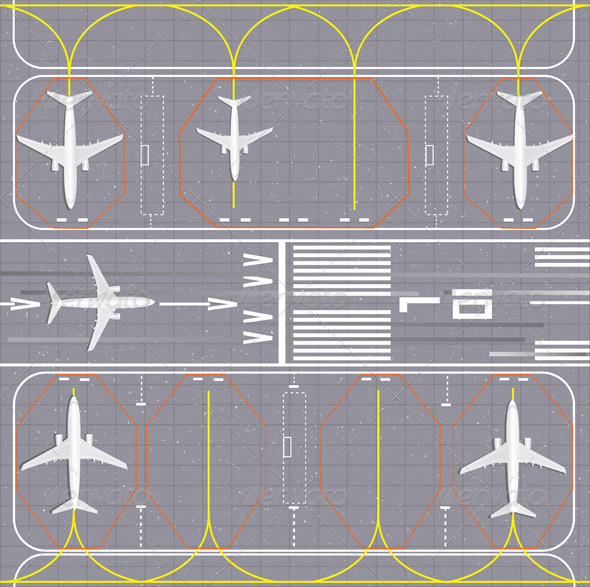 Airport Layout by EMukhin GraphicRiver