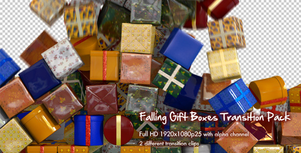 Falling Gift Boxes Transition