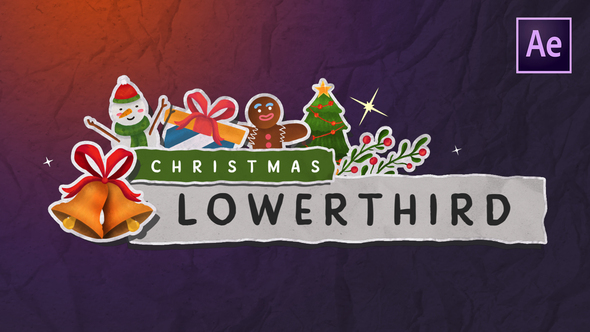 Christmas Lowerthird Elements template preview