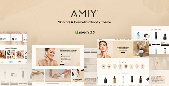 Amiy  – Beauty & Cosmetics Shopify Theme