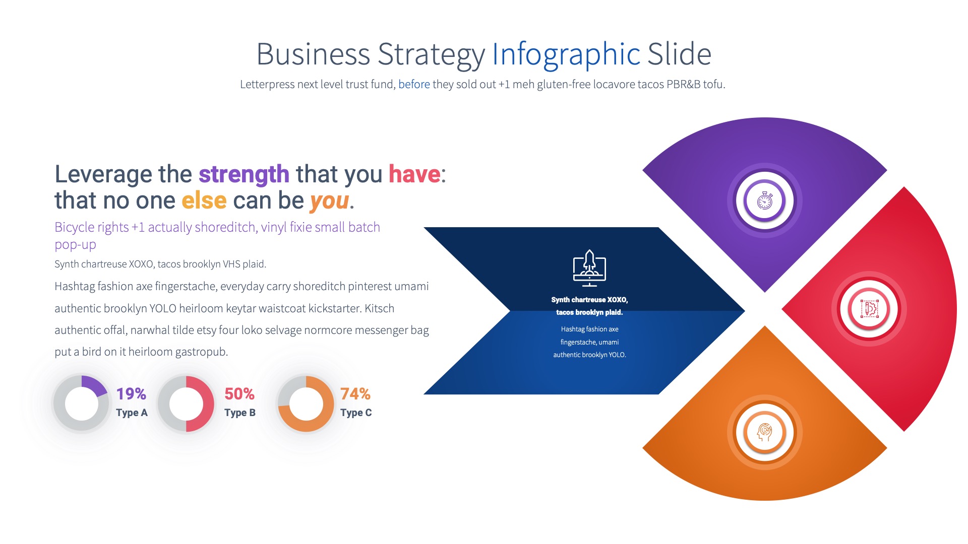 Business Strategy - PowerPoint Infographics Slides, Presentation Templates