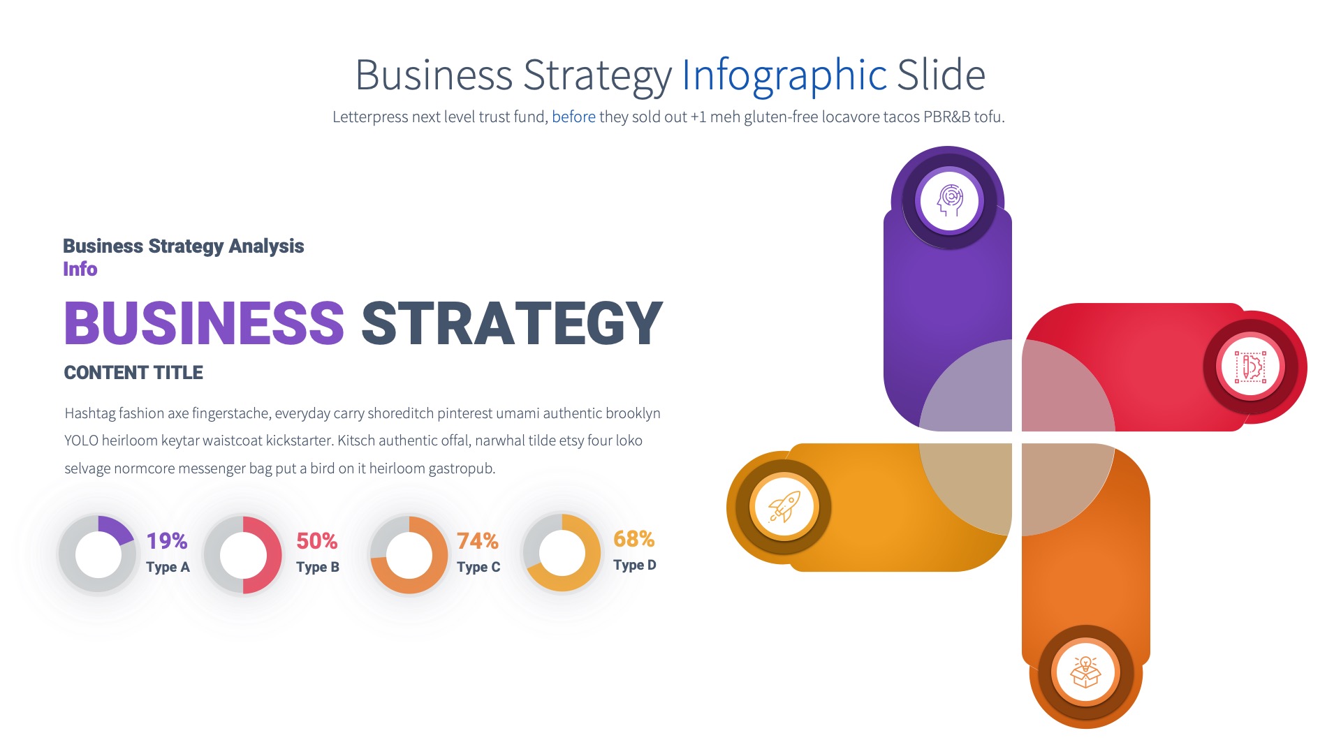 Business Strategy - Powerpoint Infographics Slides, Presentation Templates