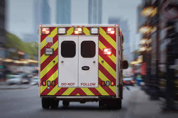 Ambulance car of emergency medical service - Stock Photo - Images