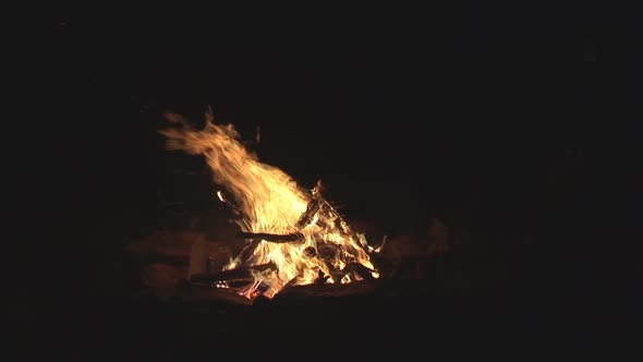 Bonfire in Wind
