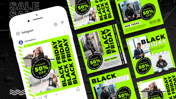 Black Friday Sale Instagram Promo Product Promo template preview