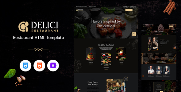 Incredible DELICI - Restaurant HTML Template