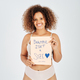 Gleeful black female with motivational poster - PhotoDune Item for Sale