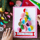 Christmas tree greeting card. Handmade. Project of children&#39;s creativity, handicrafts. - PhotoDune Item for Sale