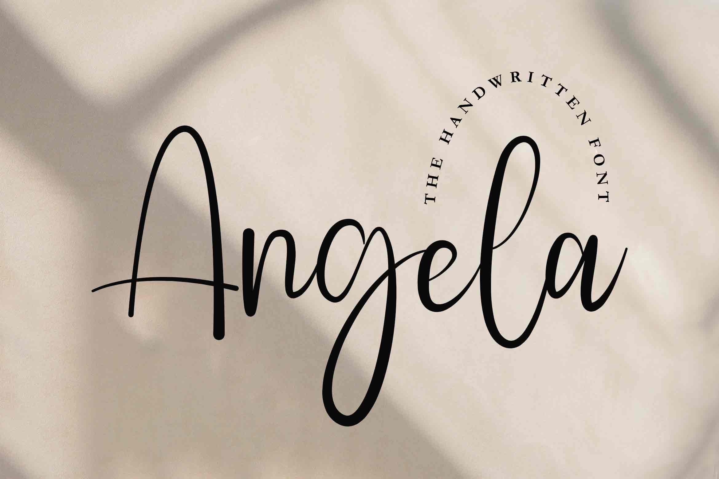 Angela - Handwritten Font, Fonts | GraphicRiver