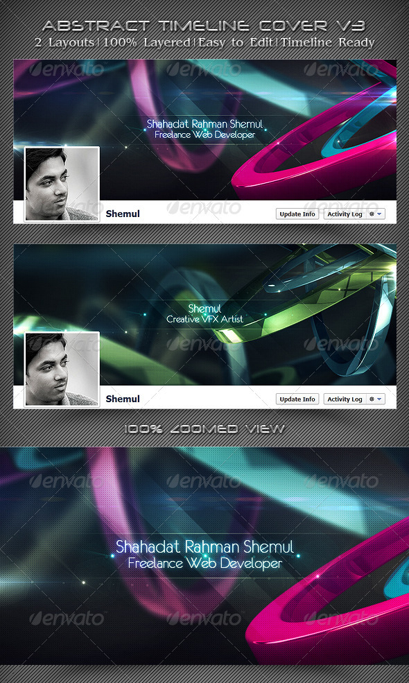 Abstract Timeline Cover V3 - Facebook Timeline Covers Social Media