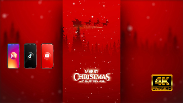 Christmas Santa Vertical 4k alt