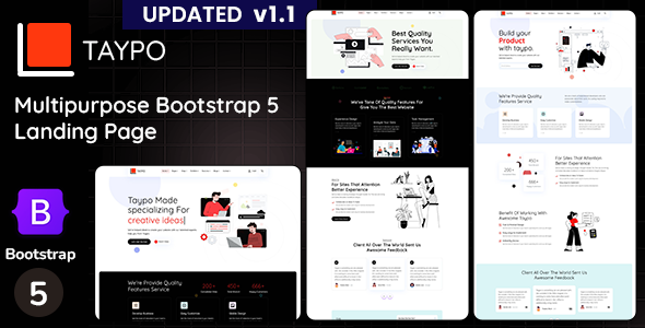 Taypo - Multipurpose Bootstrap5 Landing Page