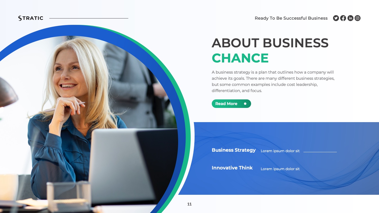 Stratic – Business Strategy PowerPoint Presentation Template ...