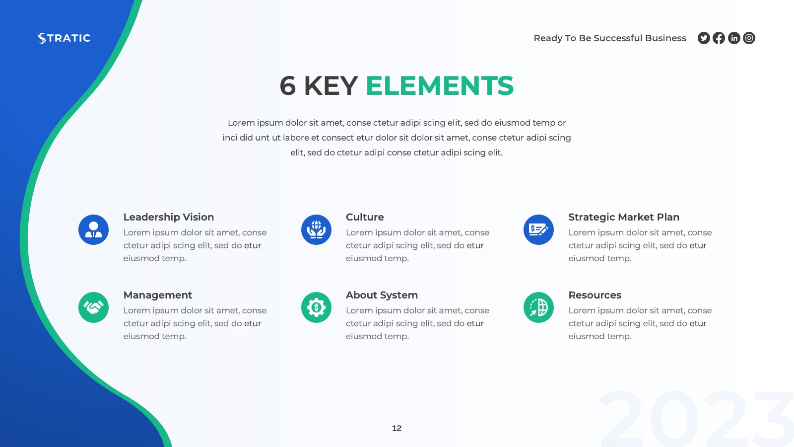 Stratic – Business Strategy PowerPoint Presentation Template ...
