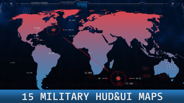 15 Military HUD UI Maps